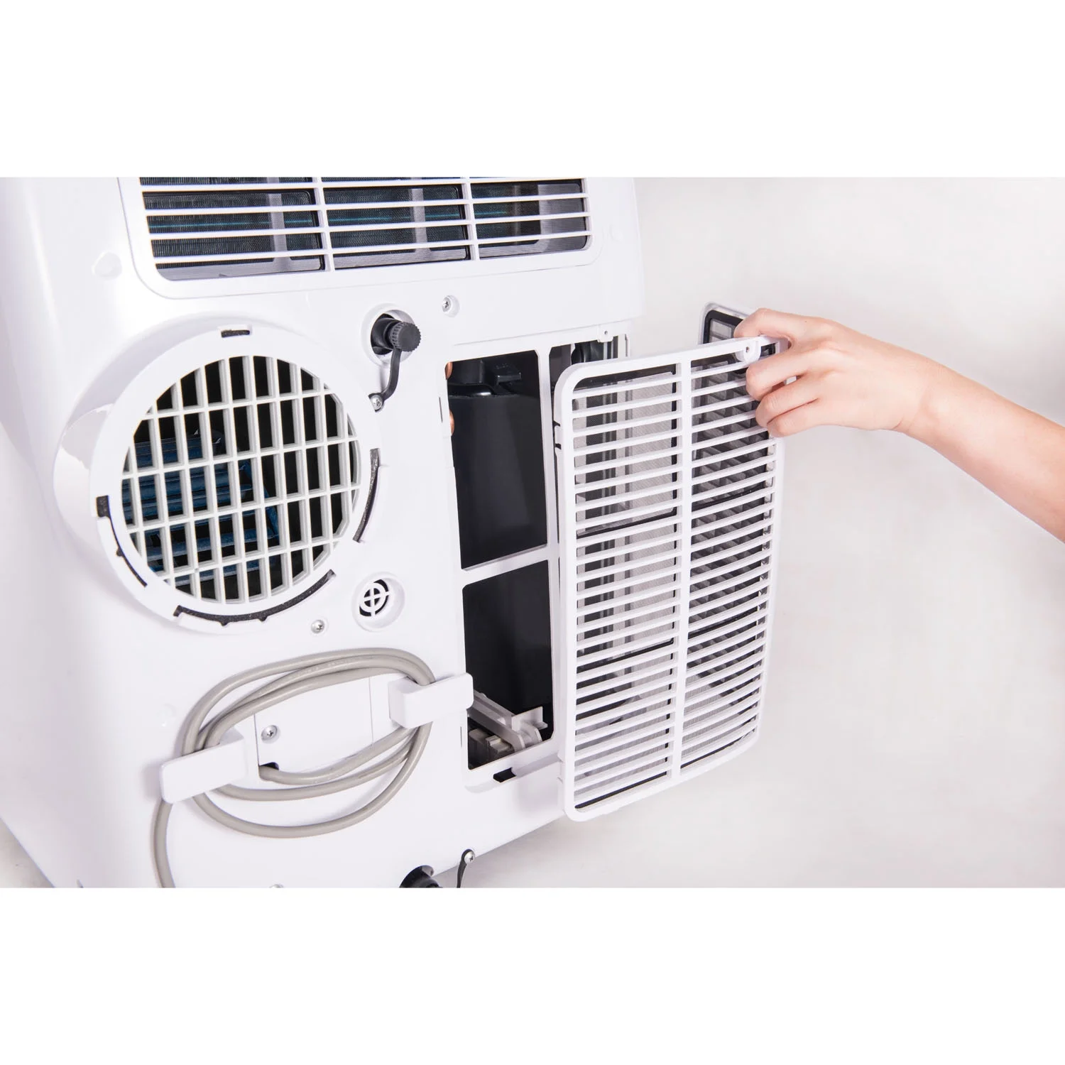 Honeywell HL Series Portable Air Conditioner with Dehumidifier and Remote Control for a Room up to 450 Sq. Ft. (Black/White)