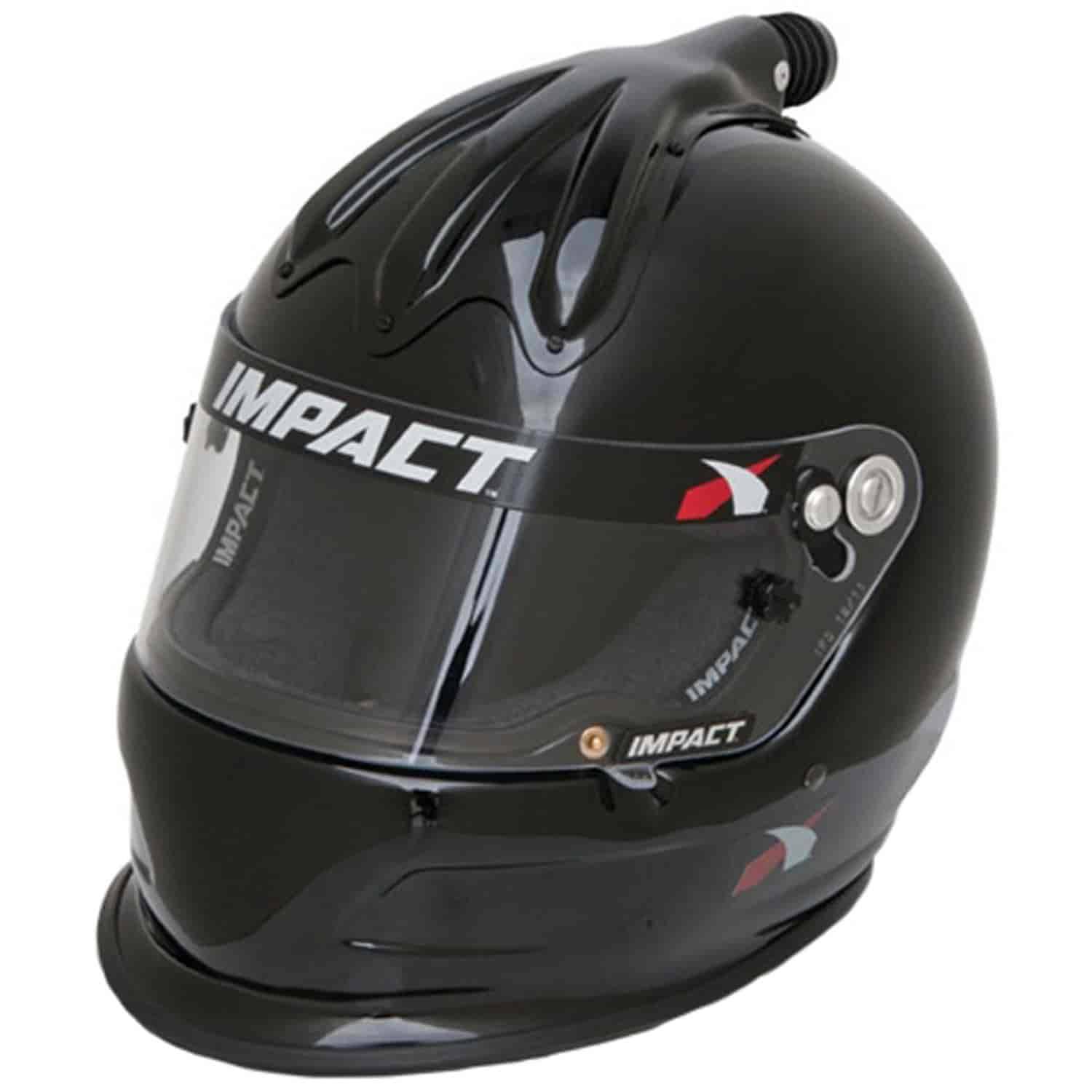 Impact Racing 17015410 Helmet Super Charger Medium Black SA2015