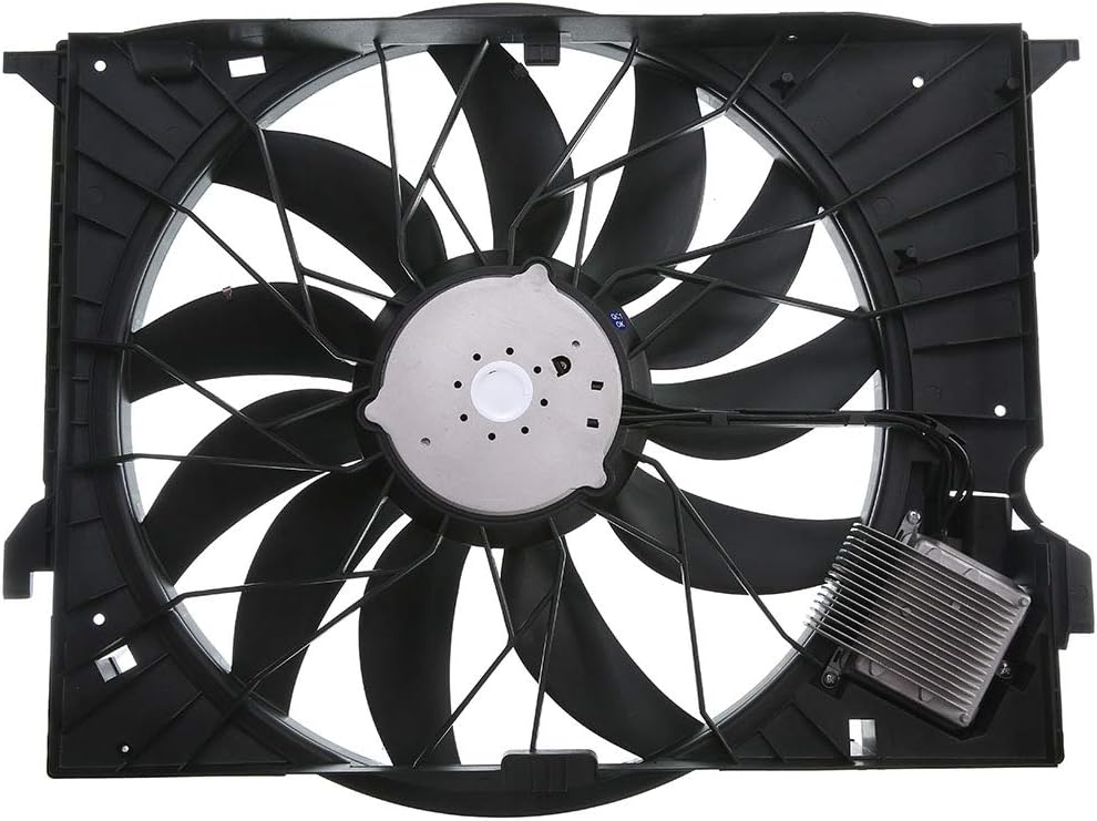 A-Premium AC Condensor Radiator Cooling Fan Assembly Replacement for Mercedes-Benz CL550 600 CL63 AMG E320 S350 550 600 2005-2014