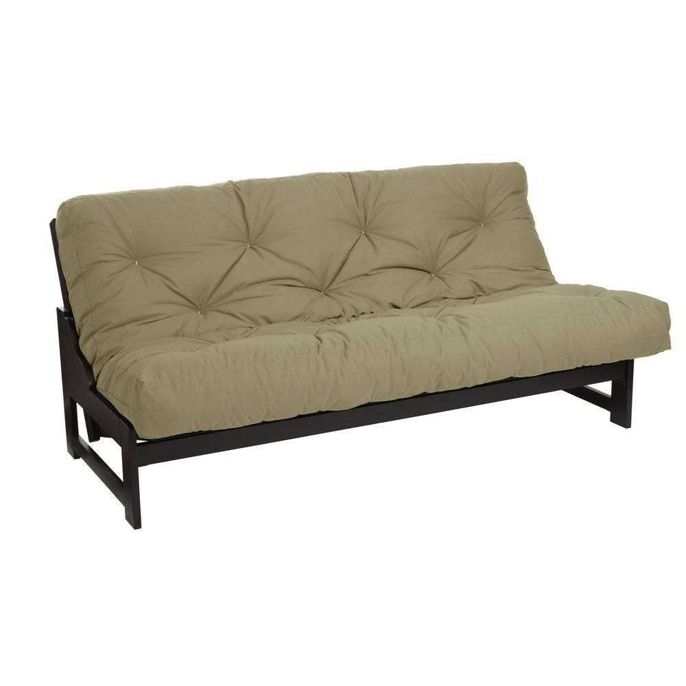 Porch u0026 den Hansen Full-Size 5-Inch Futon Mattress - Khaki