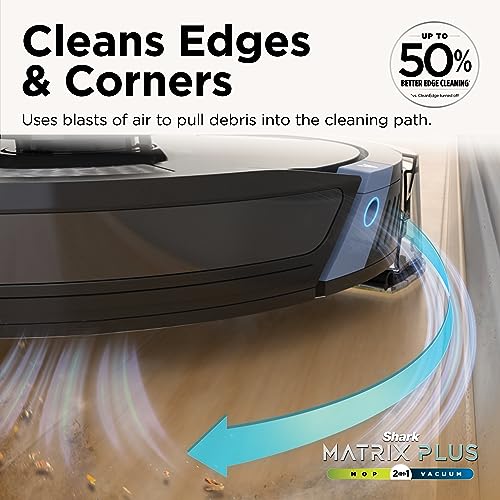 Shark AV2501S AI Ultra Robot Vacuum, with Matrix Clean, Home Mapping, 30-Day Capacity HEPA Bagless Self Empty Base, Perfect for Pet Hair, Wifi, Dark Grey