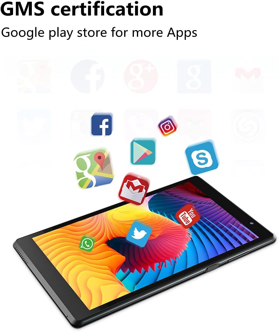 Tablets, Android Tablet 8 inch, Android 10.0 Tablet 2GB RAM, 32GB Storage Quad-Core Processor Kids Tablet PC Tab (Black) Pack of 2
