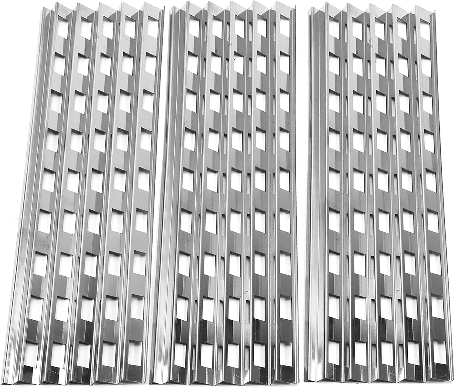 BBQration 3-Pack 21" Stainless Steel Heat Plate Shield Replacement Parts for Viking VGBQ300T VGIQ530-4RT VGIQ532-3RT VGBQ532T Gas Grills, Compatible Part for Viking VGBQ030-2T Pack of 2