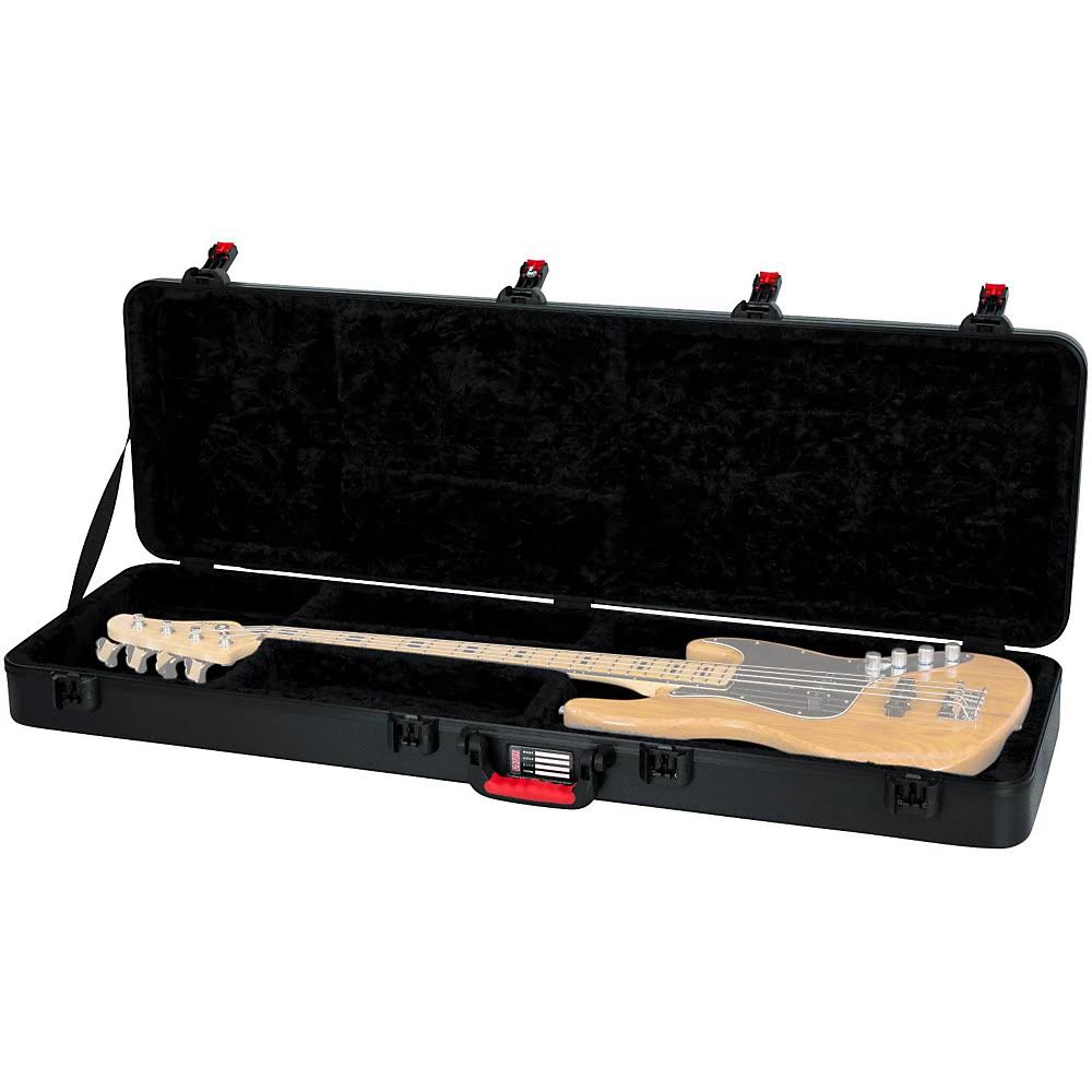 Gator Flight Pro TSA Series ATA Molded Bass Guitar Case Black Red
