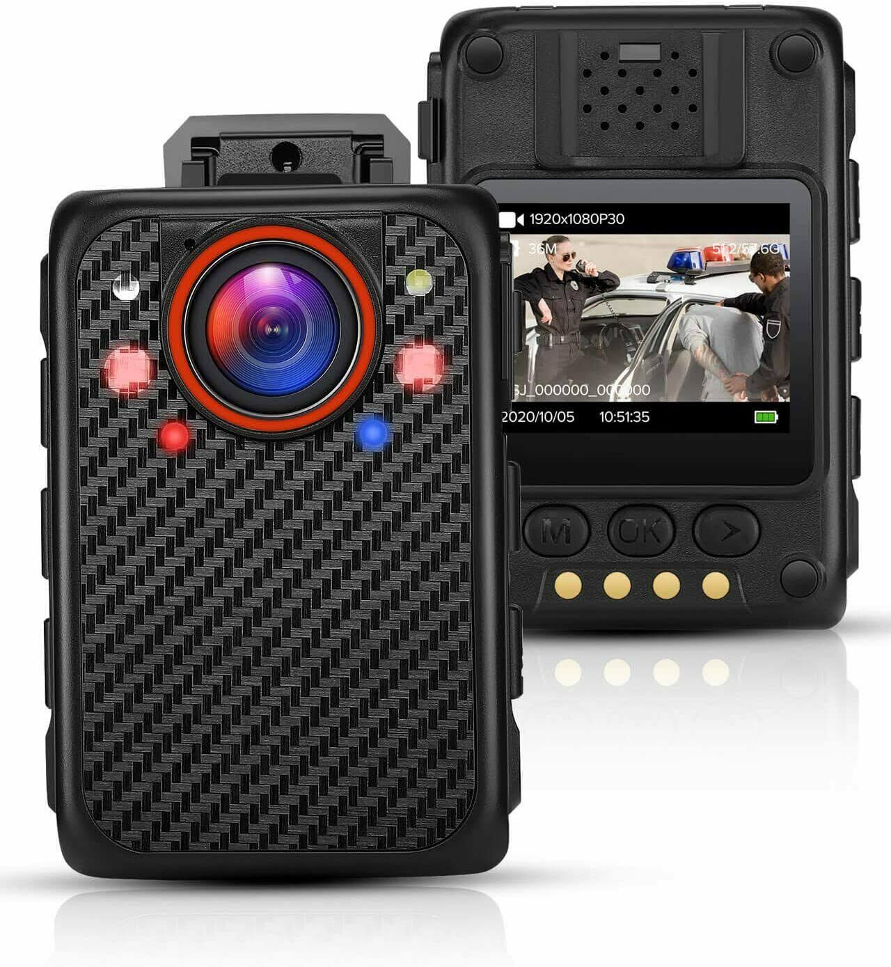 BOBLOV Mini Wearable Body Camera Night Vision Full HD 1296P Daily Protection US