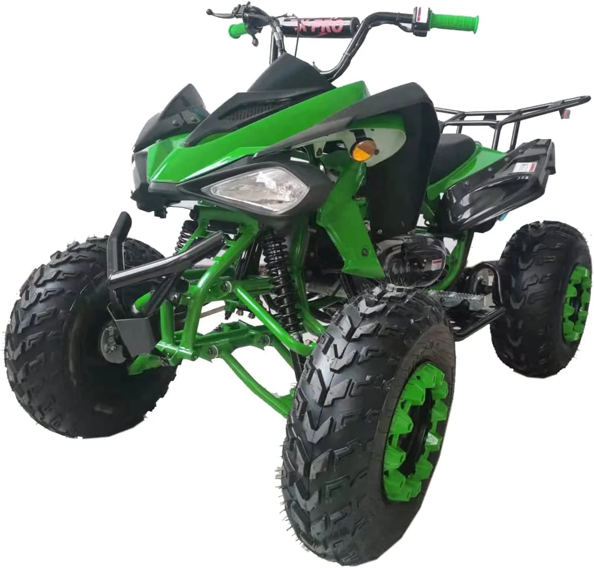 X-Pro Brand New 200cc Gas ATV, Automatic Transmission with Reverse LED Headlights Big 23"/22" Tires - Curated Treasures Market