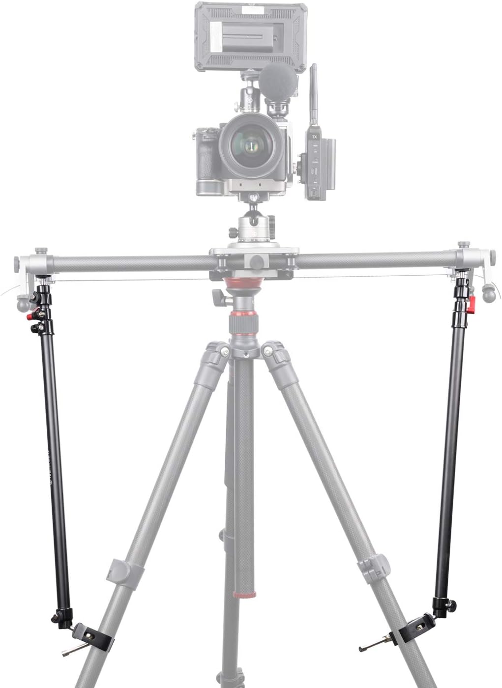 YC Onion Camera Slider Support Arm Stabilizer, Tripod Support Arms for Increasing Stability, Lightweight, Adjustable Length (2 Arms in)