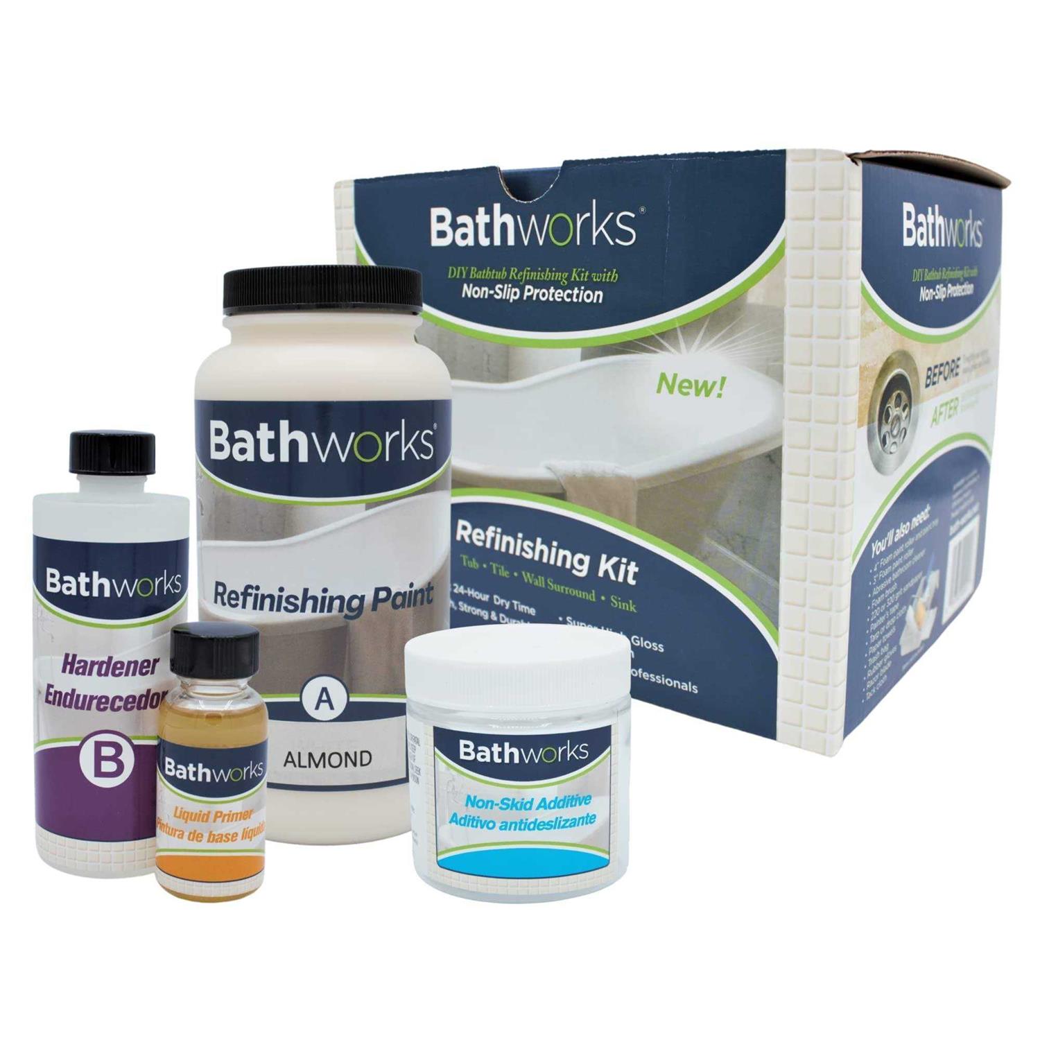 Bathworks 22 oz Standard Tub and Tile Refinishing Kit with Non-Slip Protection - Shop Hardware Tools Online Store