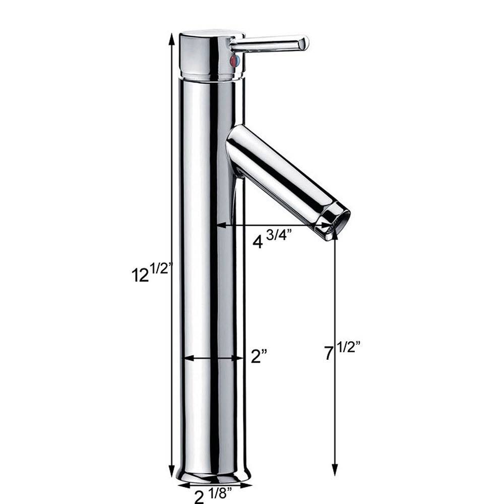 Elite 1417+2659 Unique Oval Transparent Brown Tempered Glass Bathroom Vessel Sink with Faucet Combo - Chrome Finish Faucet+Sink