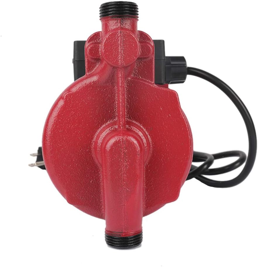SHYLIYU Water Pressure Booster Pump Circulator Pump 115V/60Hz Hot Water Automatic Recirculating Pump 1 inch Outlet Pressure Booster Pump Cast Iron