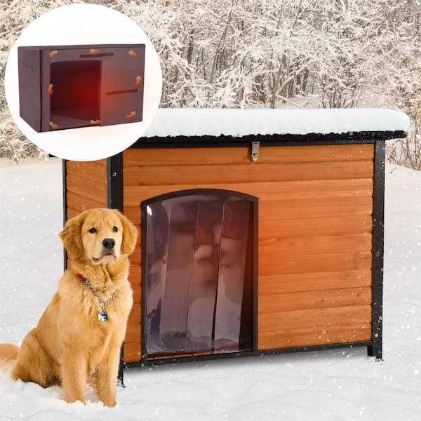 aivituvin Insulated Outdoor Dog House with Liner Inside Waterproof Roof - Pet Supplies online store