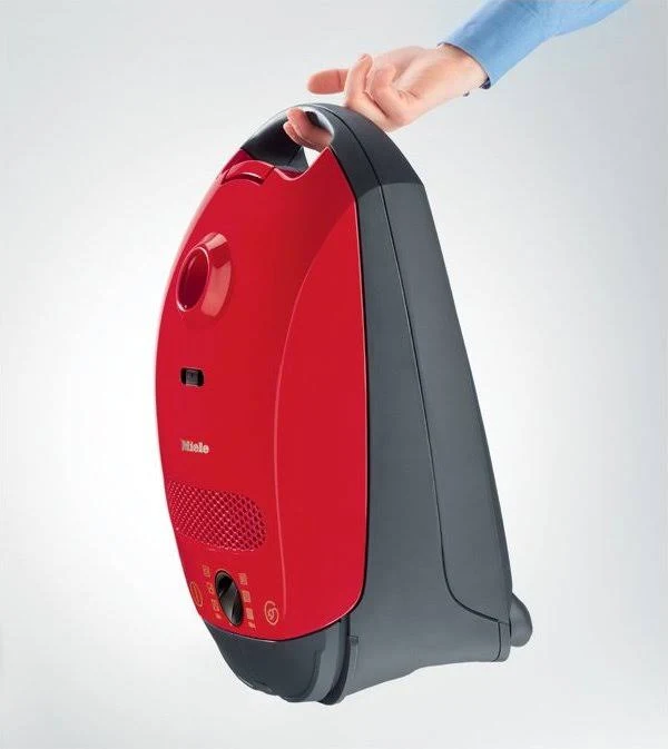 Miele Classic C1 Titan Canister Vacuum - AirClean/HEPA - Mango Red