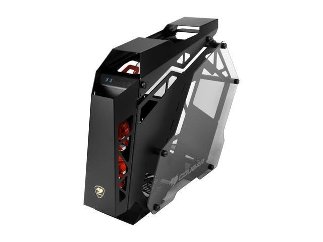 COUGAR Conquer Aluminum ATX Mid Tower Aluminum Frame Tempered Glass Gaming Case with LED Fan