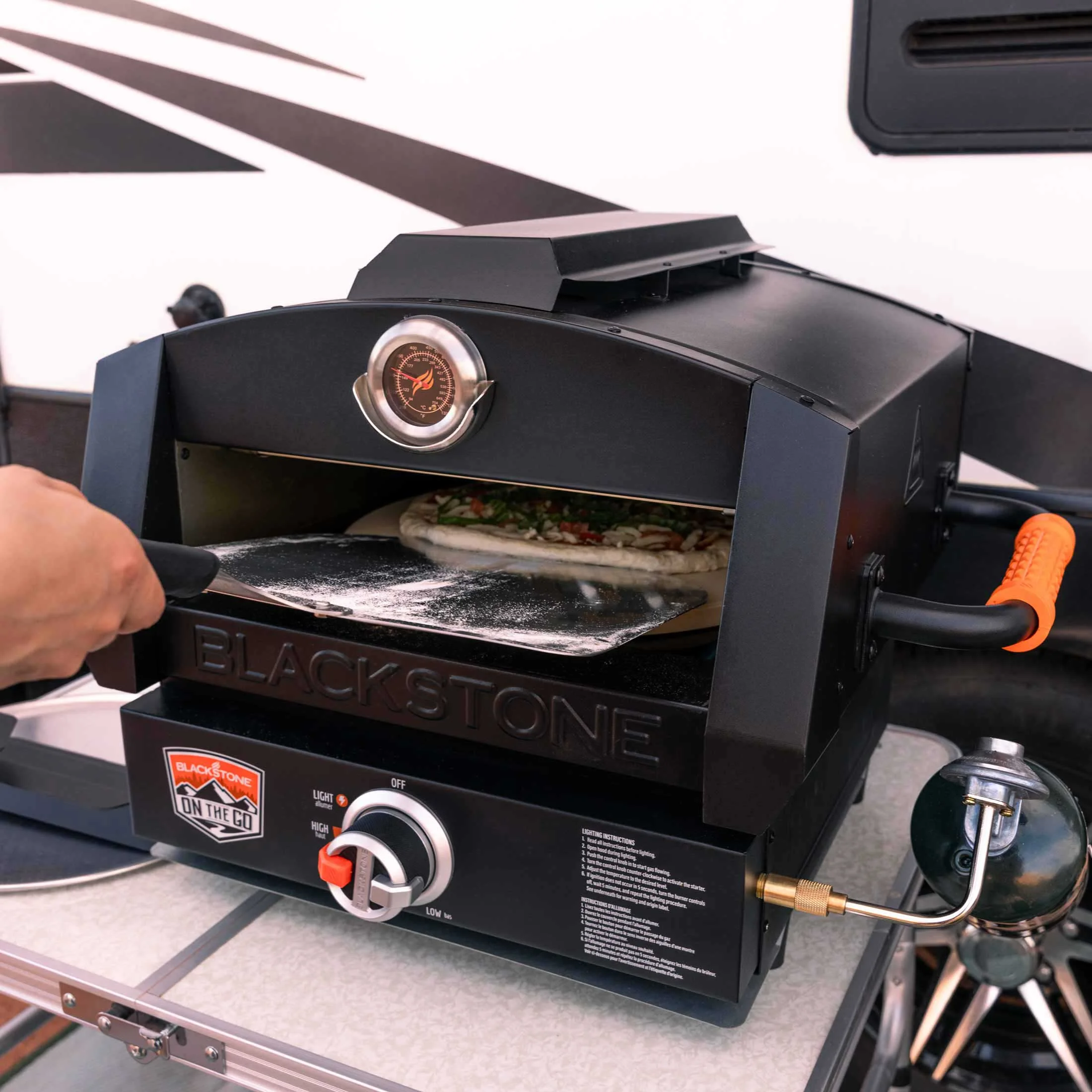 Blackstone On The Go 17 Pizza Oven with Burner Base