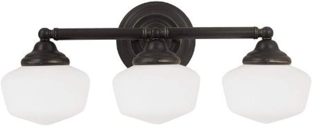 Sea Gull Lighting 44437-05 Academy Wall/Bath Vanity Style Fixture, Two Light, Chrome