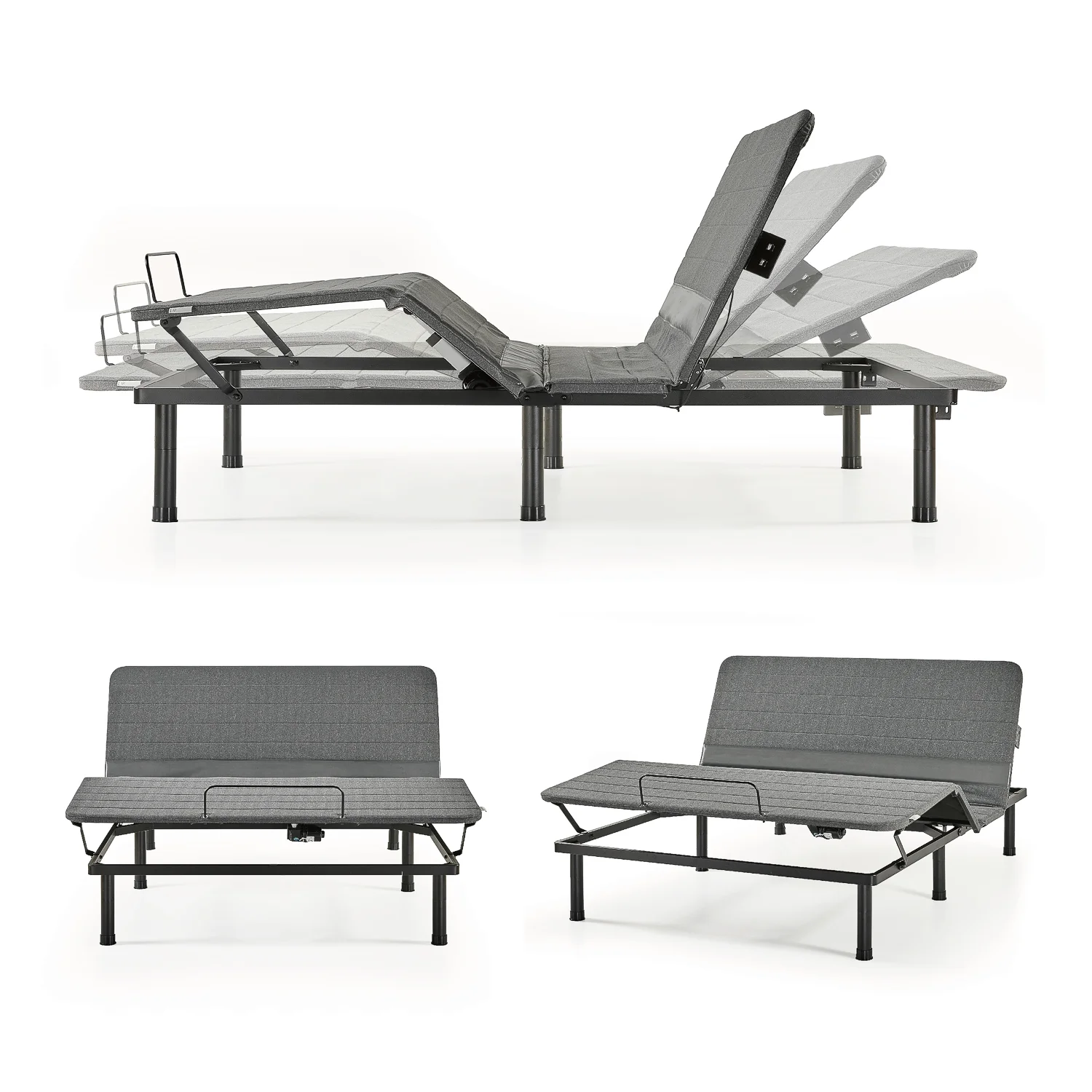 Zinus Jared 14" Adjustable Metal Bed Frame with Customizable Leg Height, Twin XL