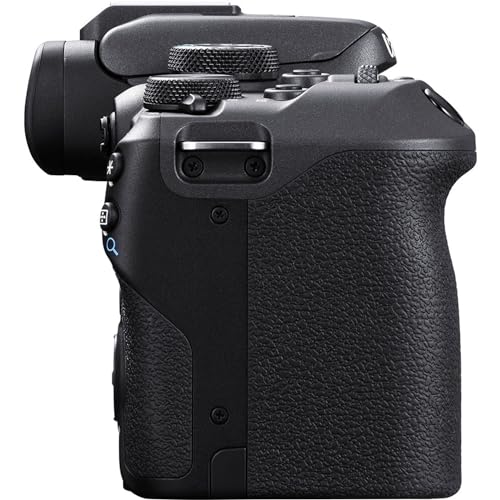 Canon EOS R10 4K Video Recording Mirrorless Camera (Body) with 64GB Fast Transcend Memory Card, Black (Renewed)