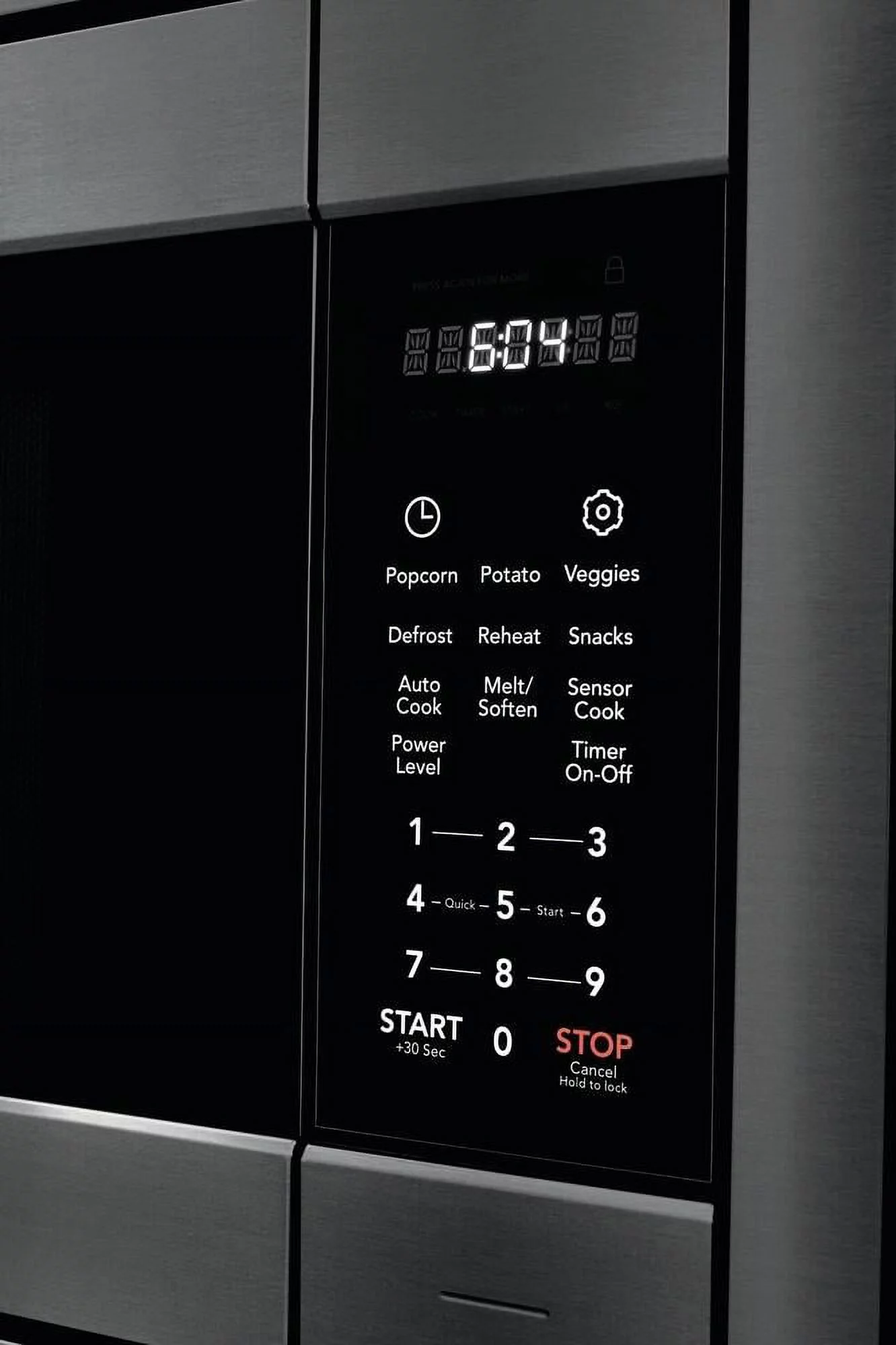 Frigidaire FGMO226NUD 25 Gallery Series Built-in Microwave with 2.2 cu. ft. Capacity Sensor Cooking One-Touch Options and Effortless Reheat in Black Stainless Steel