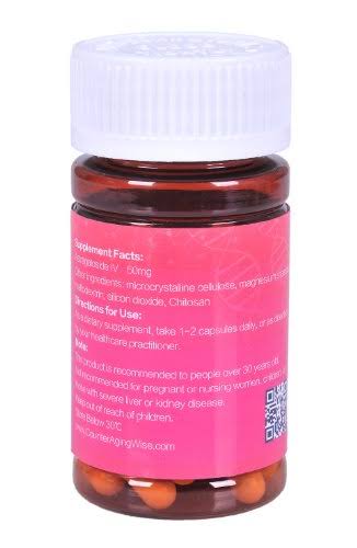 Caw Astragalus Root Extract: Astragaloside IV 98% 50mg (30Capsules)
