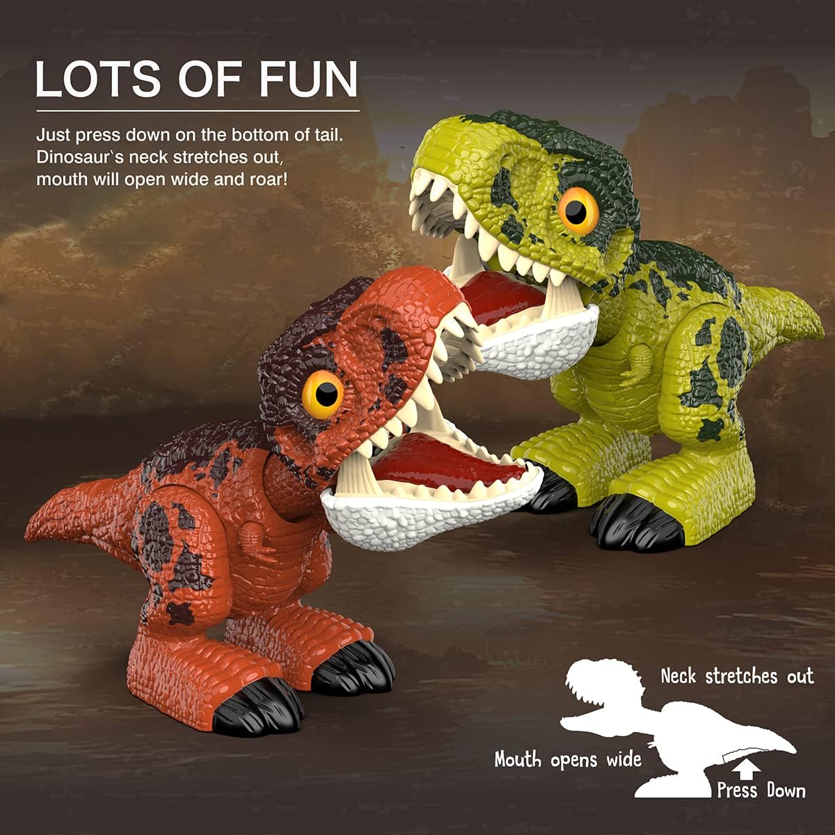 Dinosaur Toys, Interactive Dinosaur, Carnotaurus Dinosaur with Movable Joints and Sounds Effects, Electronic Dinosaur for Kids 3 4 5 6 7 8+ Years, Birthday Toys Gift for Boys Girls Kids
