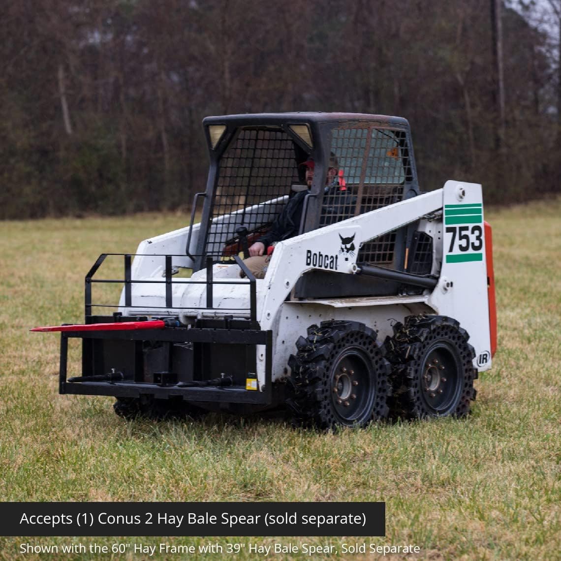 Titan Attachments 72-in Skid Steer XL Pallet Fork Frame Attachment, 5,500 LB Capacity – Quick Tach Tractor