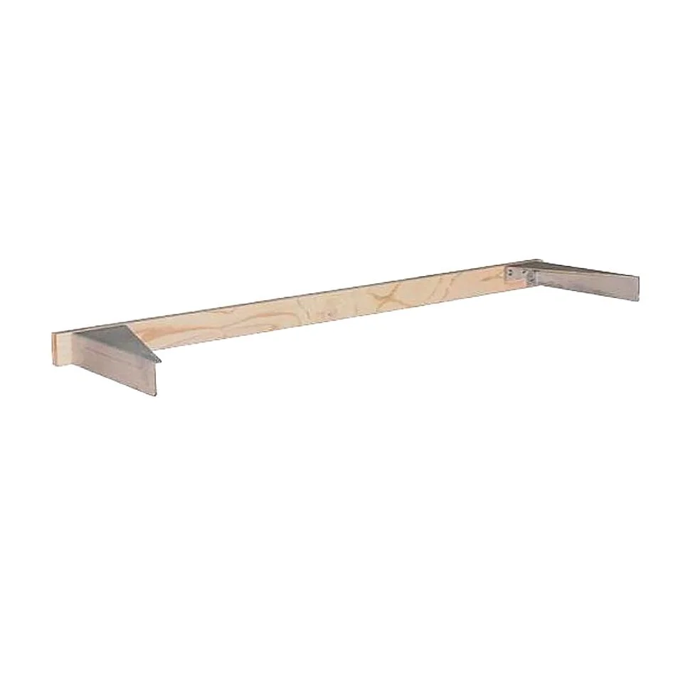 Floating Shelf, 36"L x 10"D x 2.5"T, 45 Pound Weight Capacity, Solid Wood and Wood Veneer Construction, Unfinished Maple