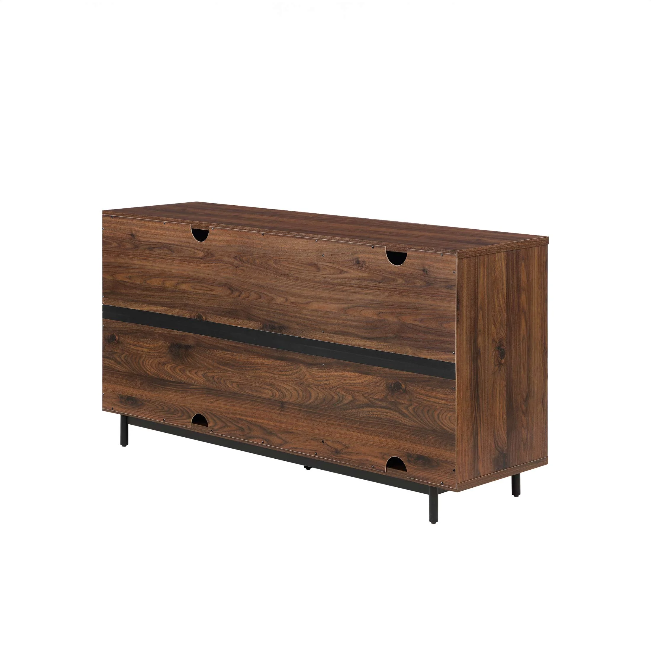 Better Homes & Gardens Wyatt Geo TV Stand for TVs up to 70",  Walnut Finish