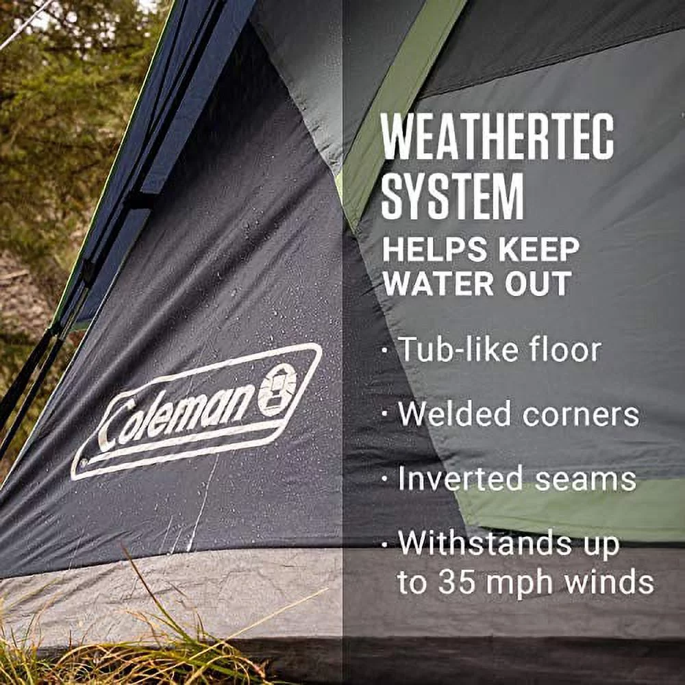 Coleman Skydome 8-Person Camping Tent-Dark Room Skydome 8-Person Camping Tent