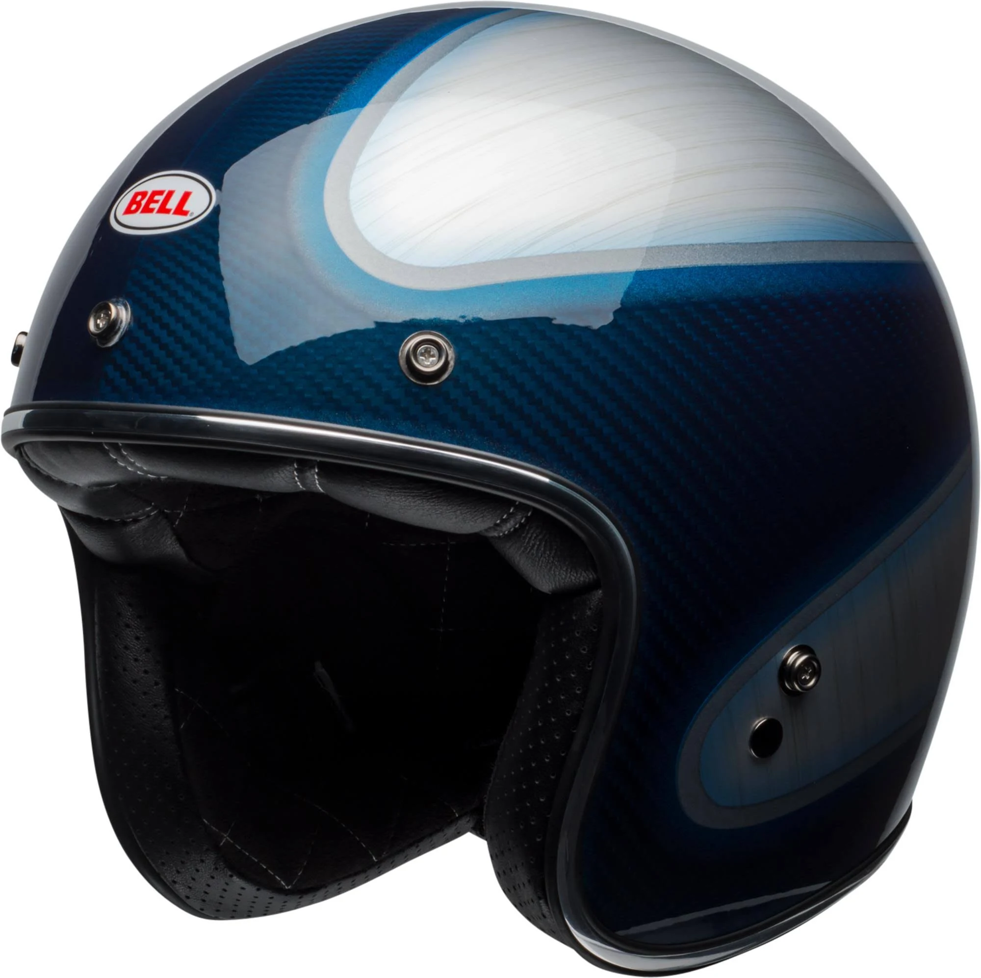 Bell Custom 500 Carbon Helmet RSD Gloss Candy Blue Carbon Jager Small