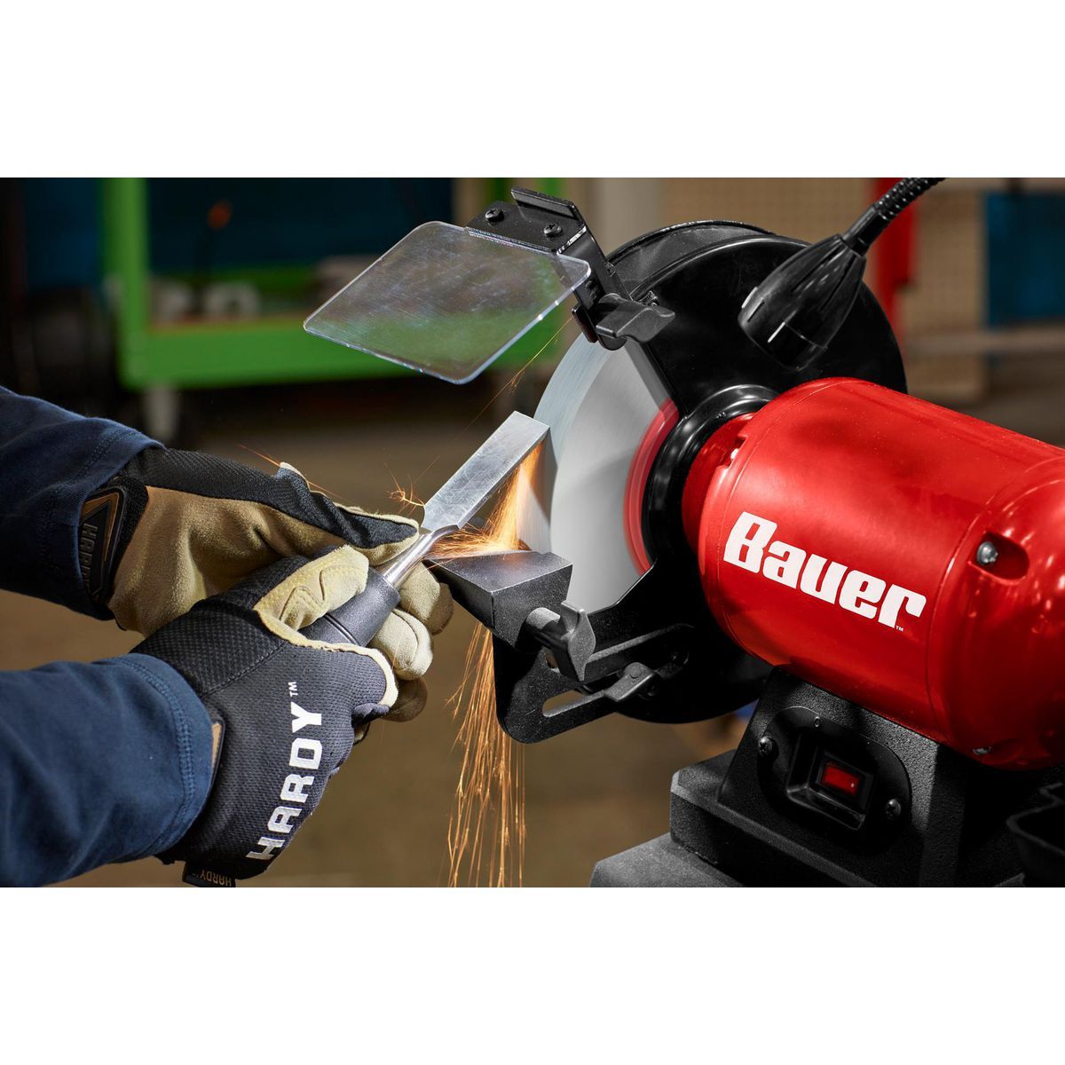 BAUER 8 in. Bench Grinder with Belt Sander