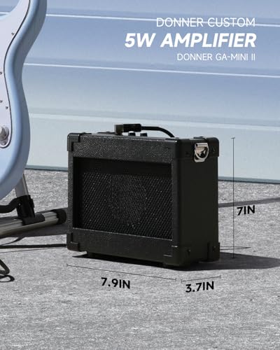 DONNER DST-80 Electric Guitar 39” Beginner Electric Guitar Kit with Amp, Classic SSS Pickup Complete with Gig Bag, Tuner, Capo, Strap, Picks, and Free Online Lessons
