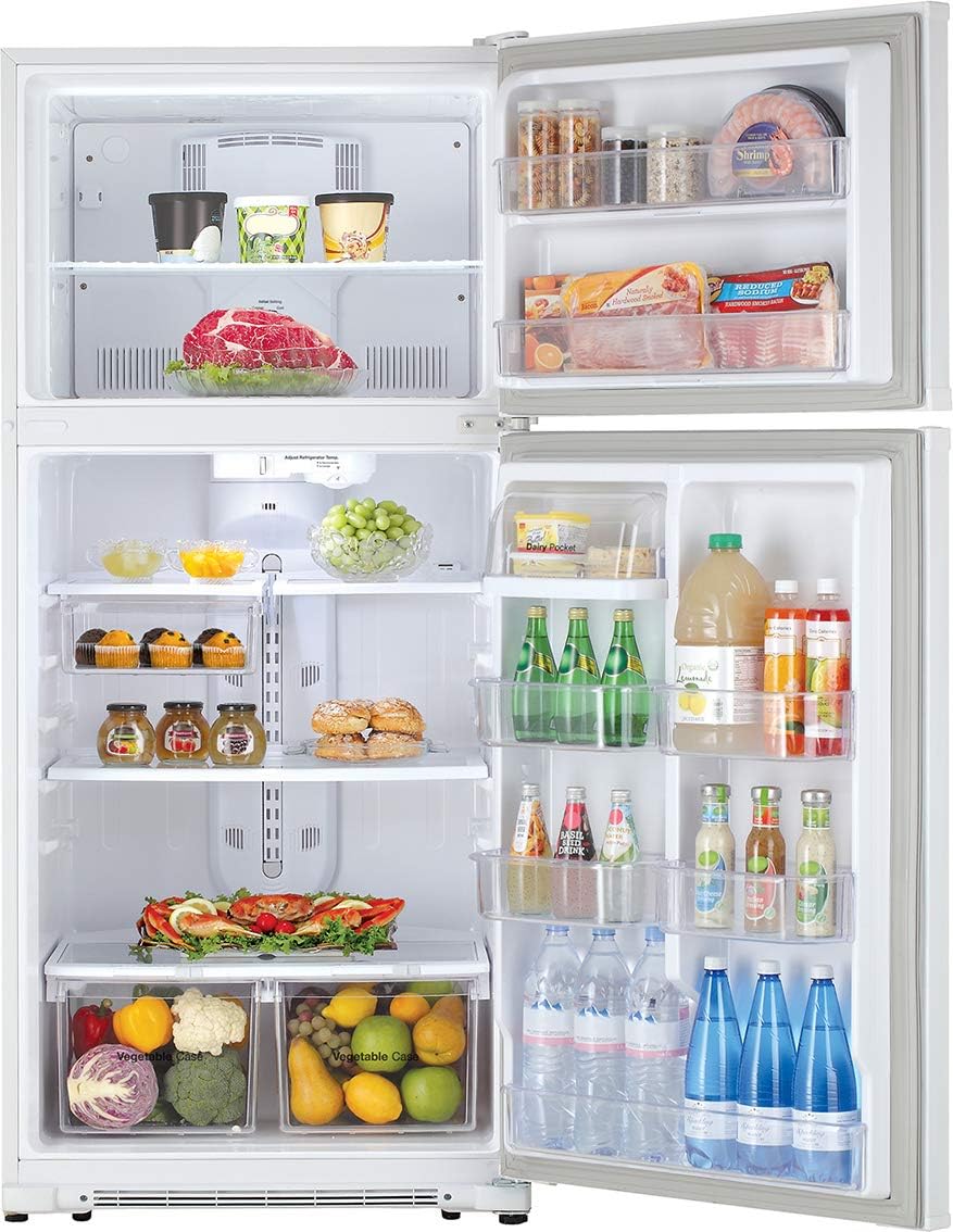 Daewoo RTE18GSWCD Top Mount Refrigerator, 18 Cu.Ft, White, includes delivery and hookup