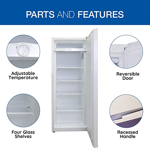 Koolatron Compact Upright Freezer, White