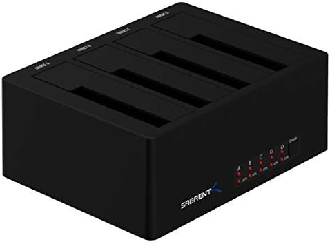 Sabrent 4-Bay USB 3.0 SATA 2.5"/3.5" SSD/HDD Docking Station (DS-U3B4)