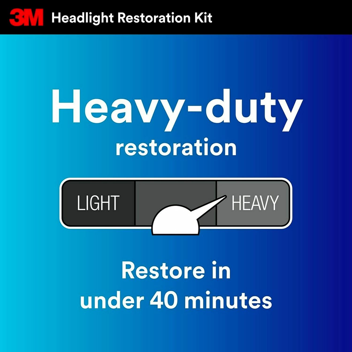 3M Headlight Restoration Kit, 2-Pack, Easy Heavy Duty Car Headlight Restoration System