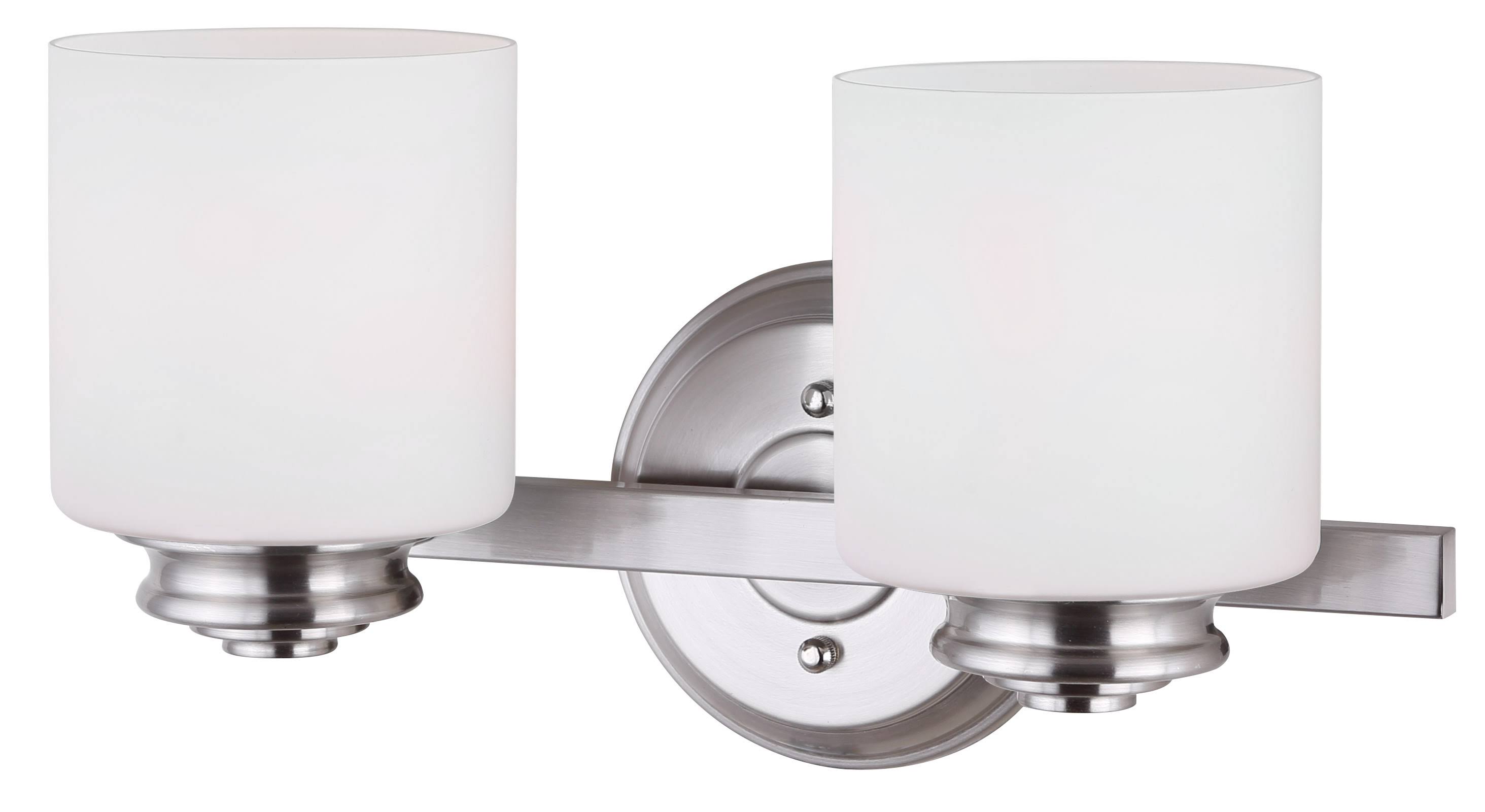 Canarm Lighting IVL625A02BN Crawford Bathroom Vanity Light Brushed Nickel