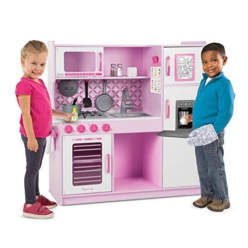 Melissa u0026 Doug Chef&s Kitchen Pretend Play Set - Cupcake Pink/White
