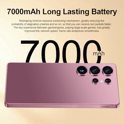 I25 Ultra Unlocked Android Phone 6.99" AMOLED 7000mAh Long-Lasting | Snapdragon 8 Gen3 | 8GB RAM+256GB | 68MP+108MP Pro Camera | Face Unlock + Stylus | Android 14 System (Blue)