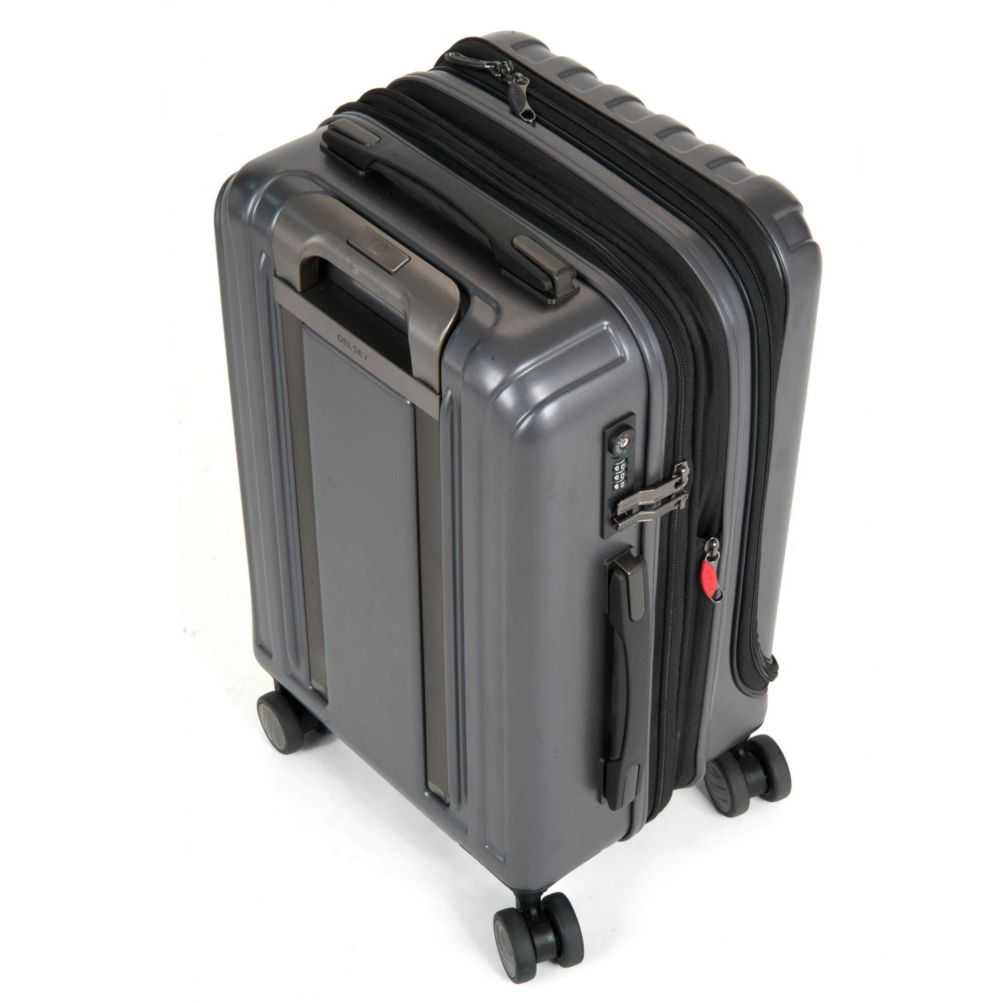 Delsey Helium Titanium International Carry-On Spinner Trolley Silver