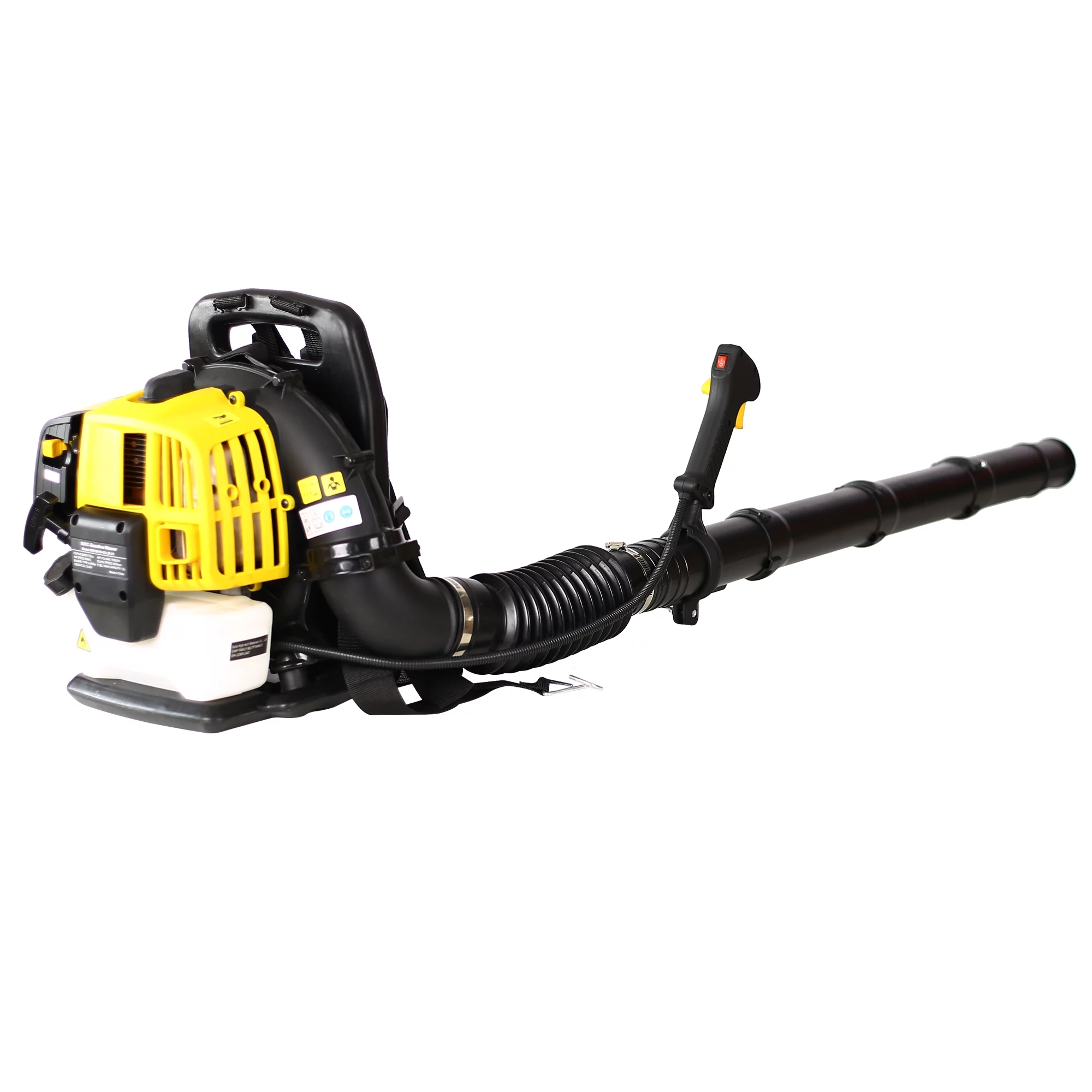 Leaf Blower Gas Powered, BTMWAY Yellow Backpack Leaf Blower Gas, Cordless Leaf Blower with 52CC 2 Stroke, 248 MPH, Adjustable Shoulder Straps, Snow Blowers for Lawn Garden Leaves Snow Debris, R1624 - Curated Treasures Market