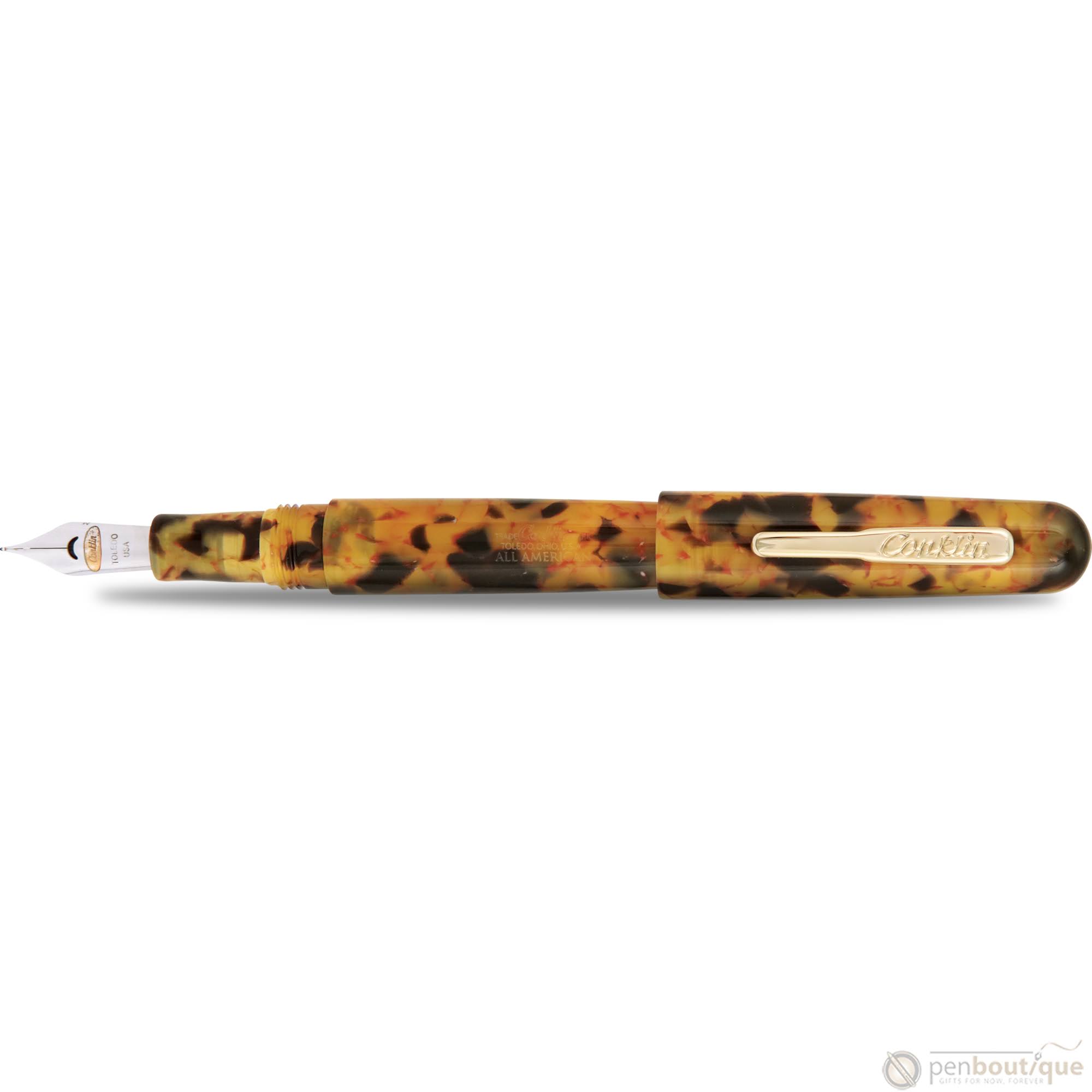 Conklin All American Fountain Pen Tortoiseshell, Stub