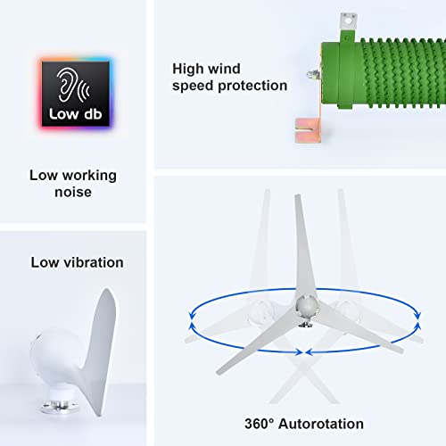 ECO-WORTHY 500W, 600W, 800W, 1000W, 1200W Solar Wind Power Complete Kit System