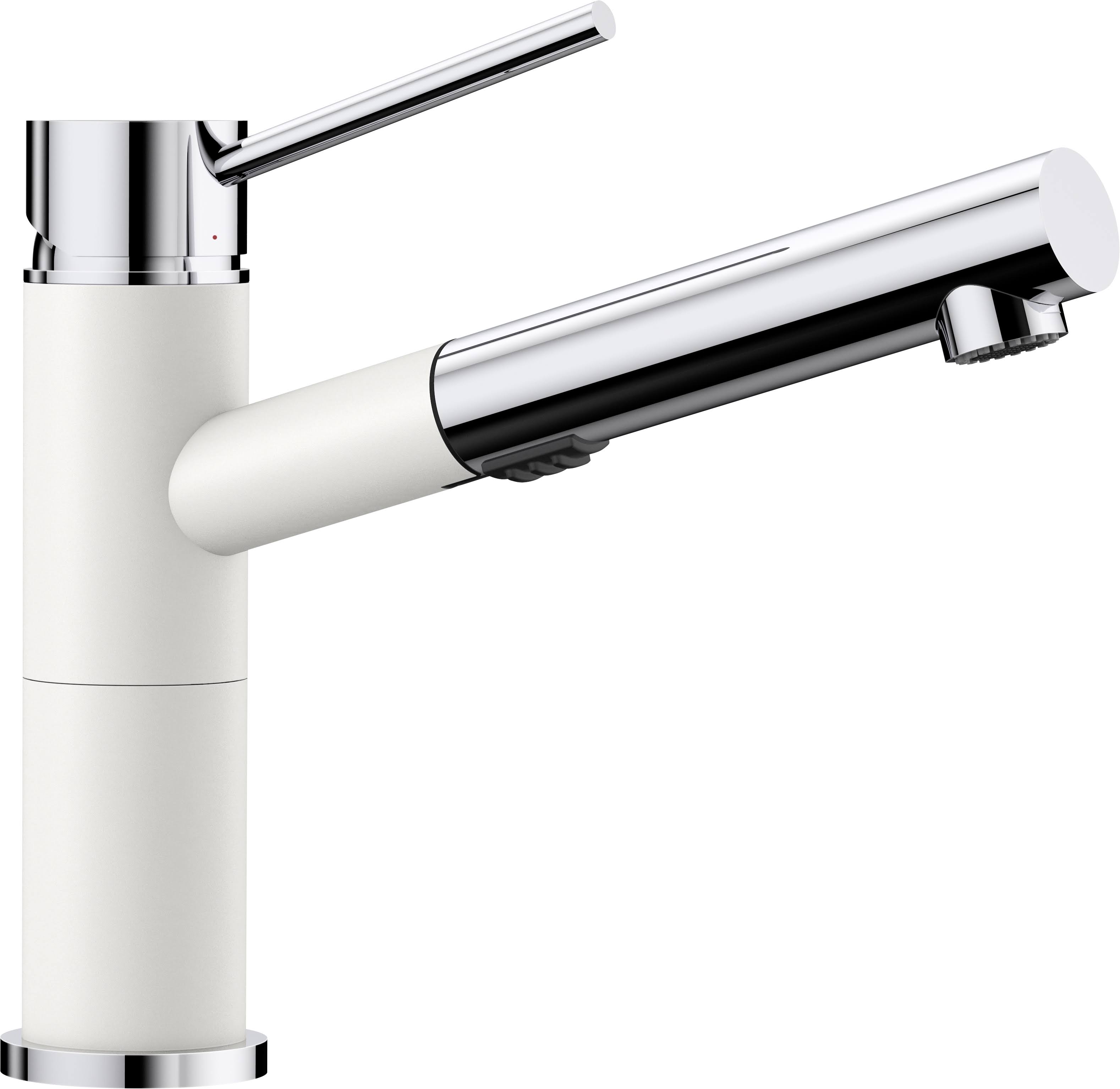 Blanco Alta Pull Out Spray Kitchen Faucet, White 441621