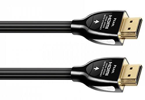 AudioQuest Pearl - HDMI cable solid, 4K support - Black/white stripe - 13 ft - M 19 pin HDMI Type A to M 19 pin HDMI Type A