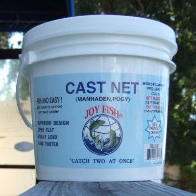 Joy Fish Menhaden Cast Nets CMN-9, 9 ft. Radius, 5/8x22 Sq. Mesh