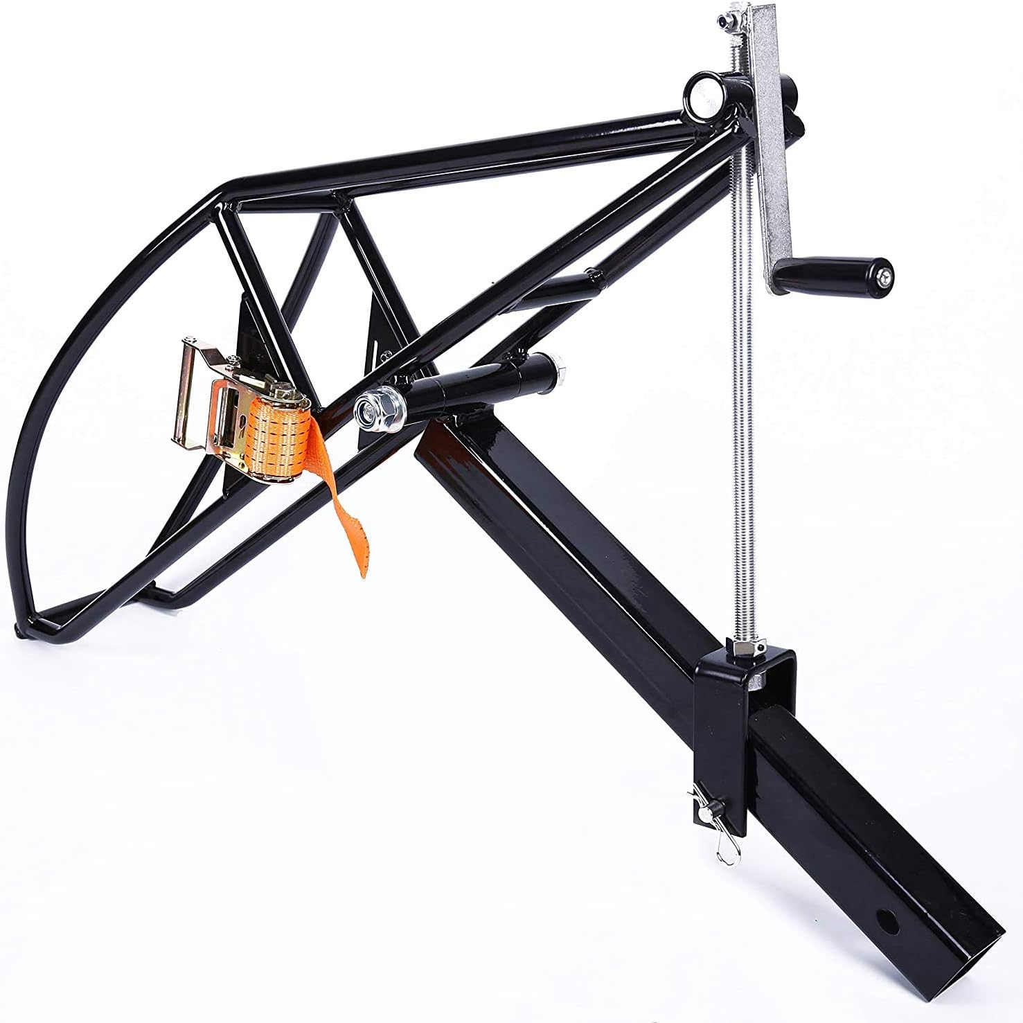 ECOTRIC Black Motorcycle Receiver Hitch Hauler Trailer Tow Dolly Rack Carrier 2”Class II Class III Receiver