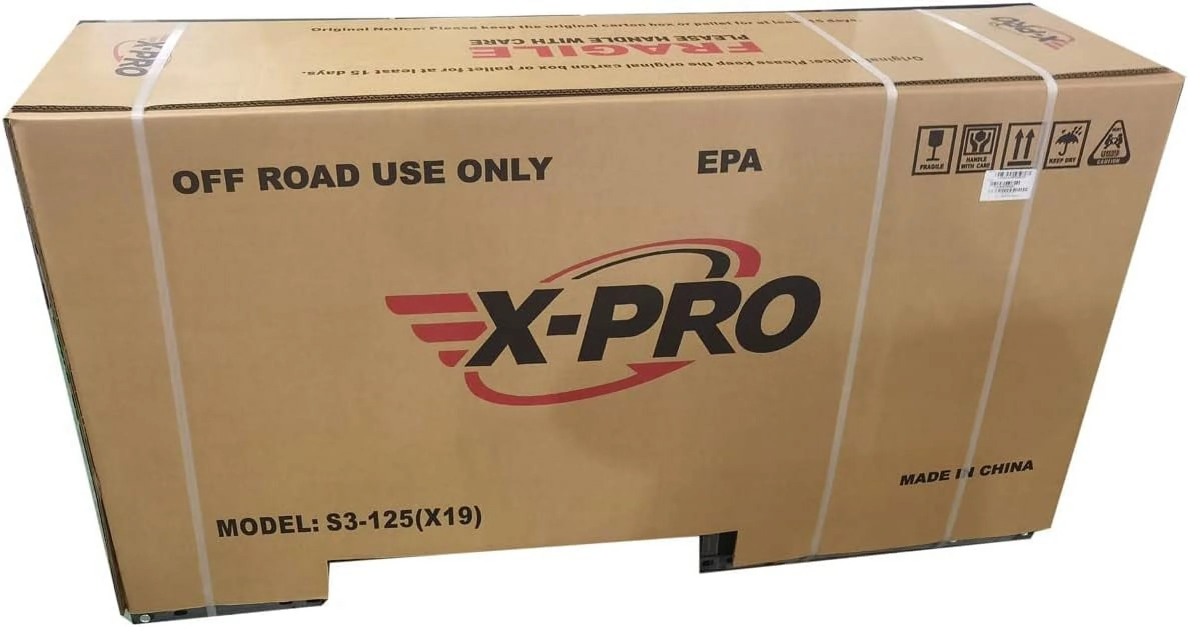 X-Pro Brand New X19 125cc Dirt Bike with 4 Speed Semi-Automatic Transmission, Kick Start 17"/14" Tires
