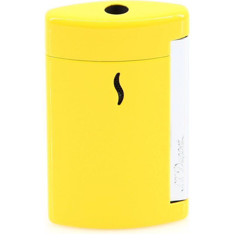 S.T. Dupont Minijet Yellow Pop Lighter, Lacquer, Chrome TRIM, 010515