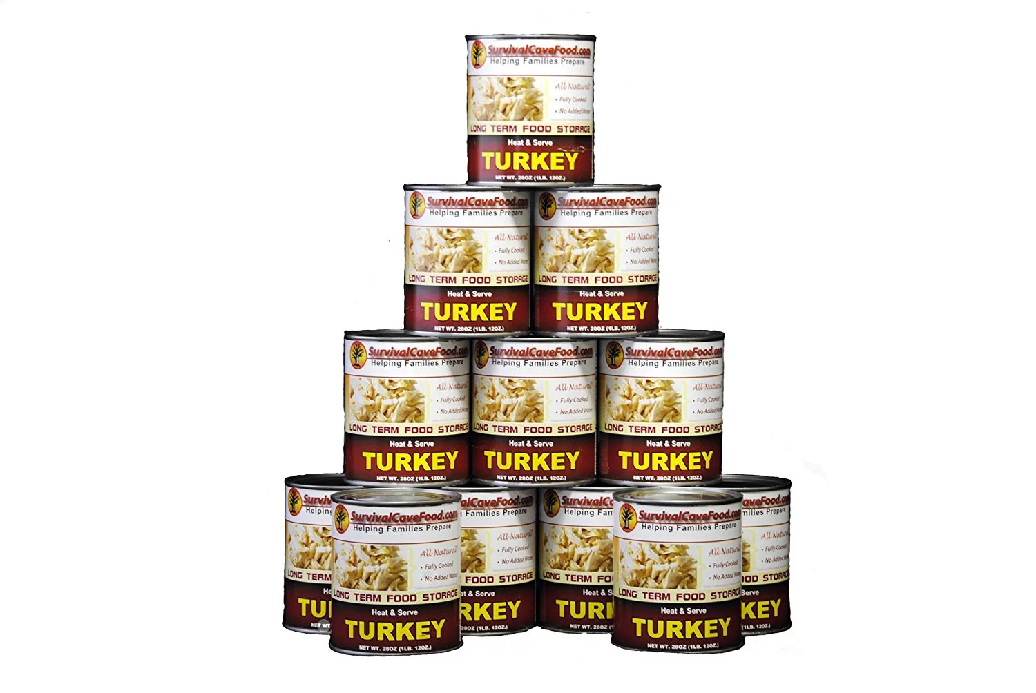 Survival Cave - Canned Ground Beef 28 oz- 12 cans