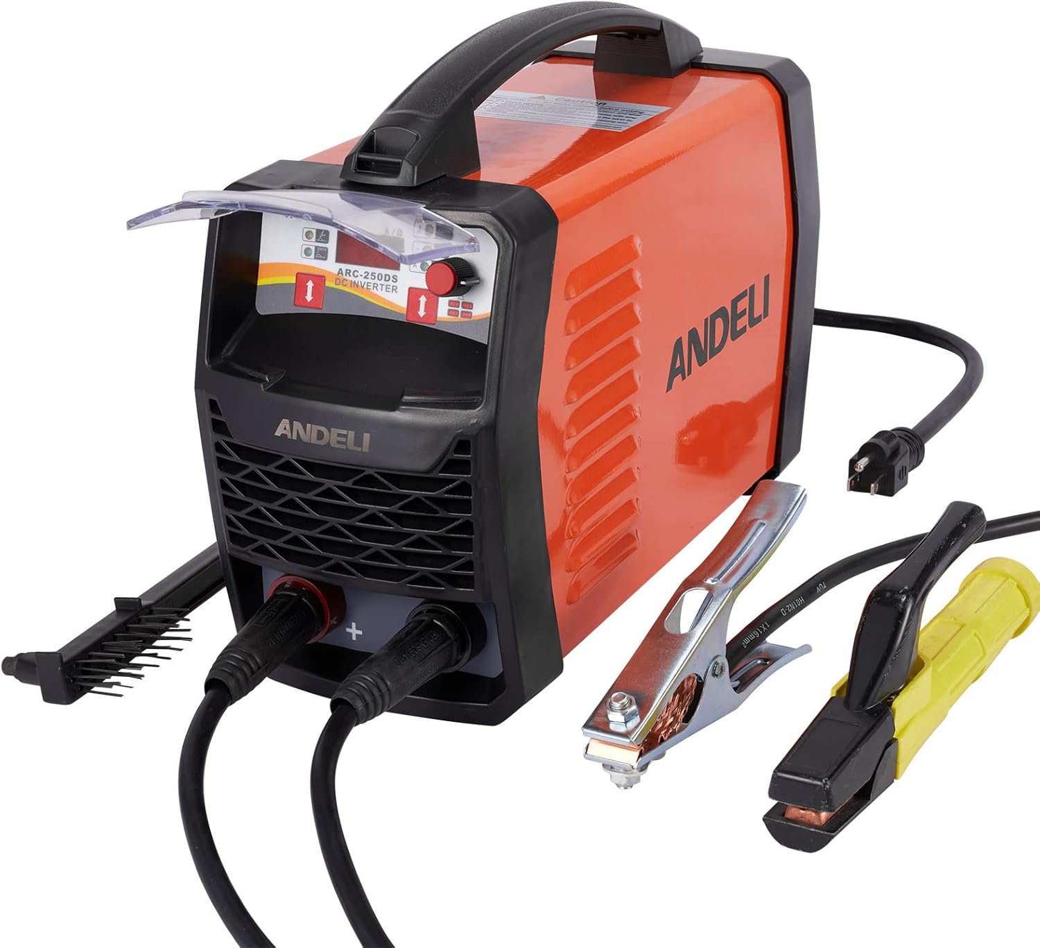 ANDELI 160A ARC Welder Inverter DC MMA Portable Welding Machine Kit IGBT Technology, 110V/220V Dual Voltage Hot Start Welding Machine Orange Plastic Case…